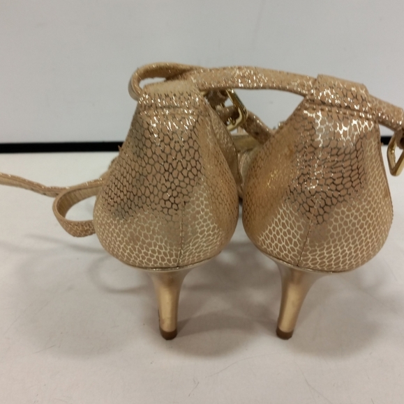 Antonio Melani Gold sandals women's sz 8 - Picture 7 of 15